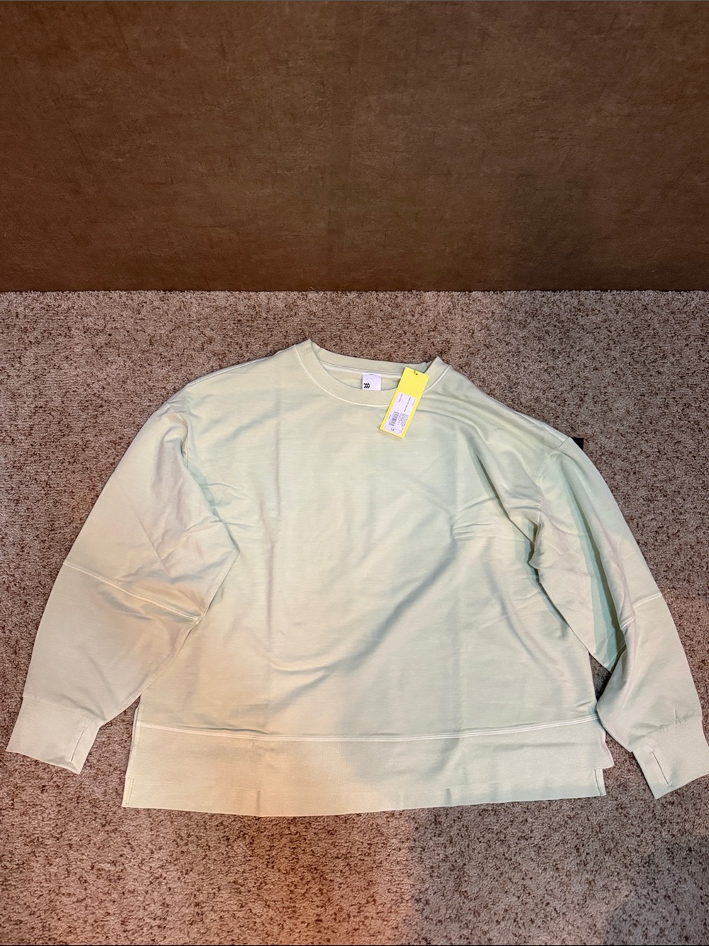 NWT All In Motion French Terry Crewneck Sweatshirt Sage Green 1X
